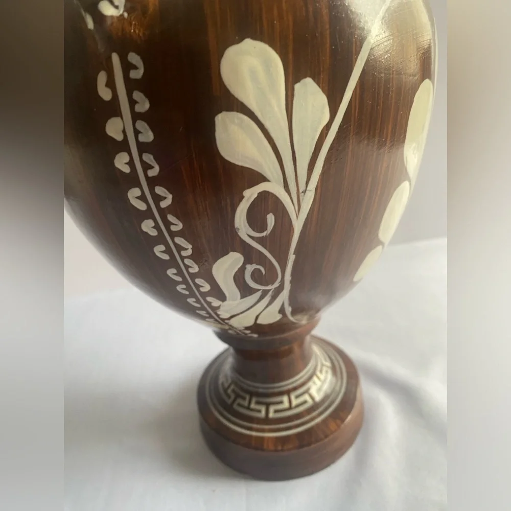 Vintage Style Mid-Century Greek‎ Style Clay Art Pottery  Amphora Shaped Vase 15